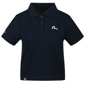 Evisu Black Short Sleeve Polo Shirt